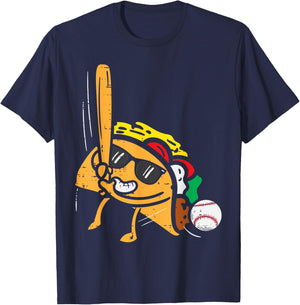 Taco Baseball Cinco De Mayo Mexican Fiesta Boys Men Kids T-Shirt - T-Shirt | Navy