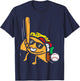 Taco Baseball Cinco De Mayo Mexican Fiesta Boys Men Kids T-Shirt - T-Shirt | Navy