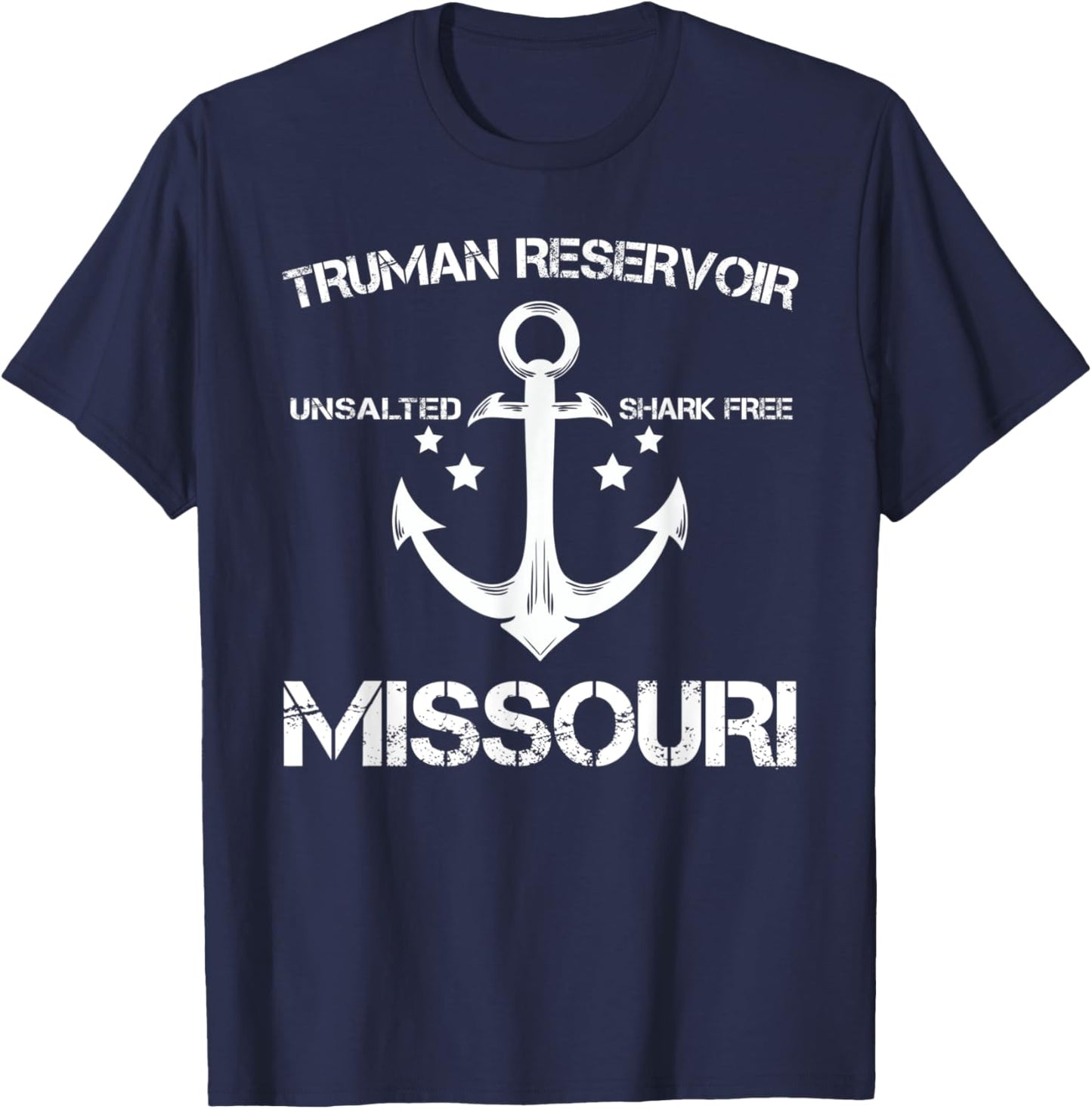 TRUMAN RESERVOIR MISSOURI Funny Fishing Camping Summer Gift T-Shirt - T-Shirt | Navy