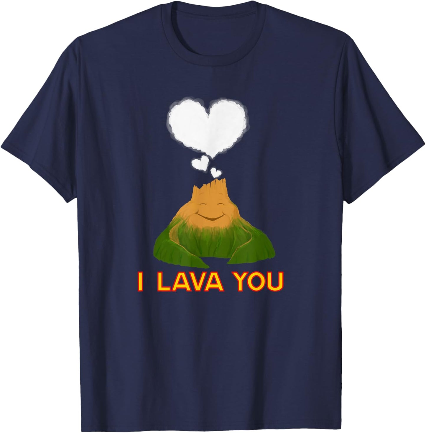 Funny Quote - I Lava You T-Shirt - T-Shirt | Navy