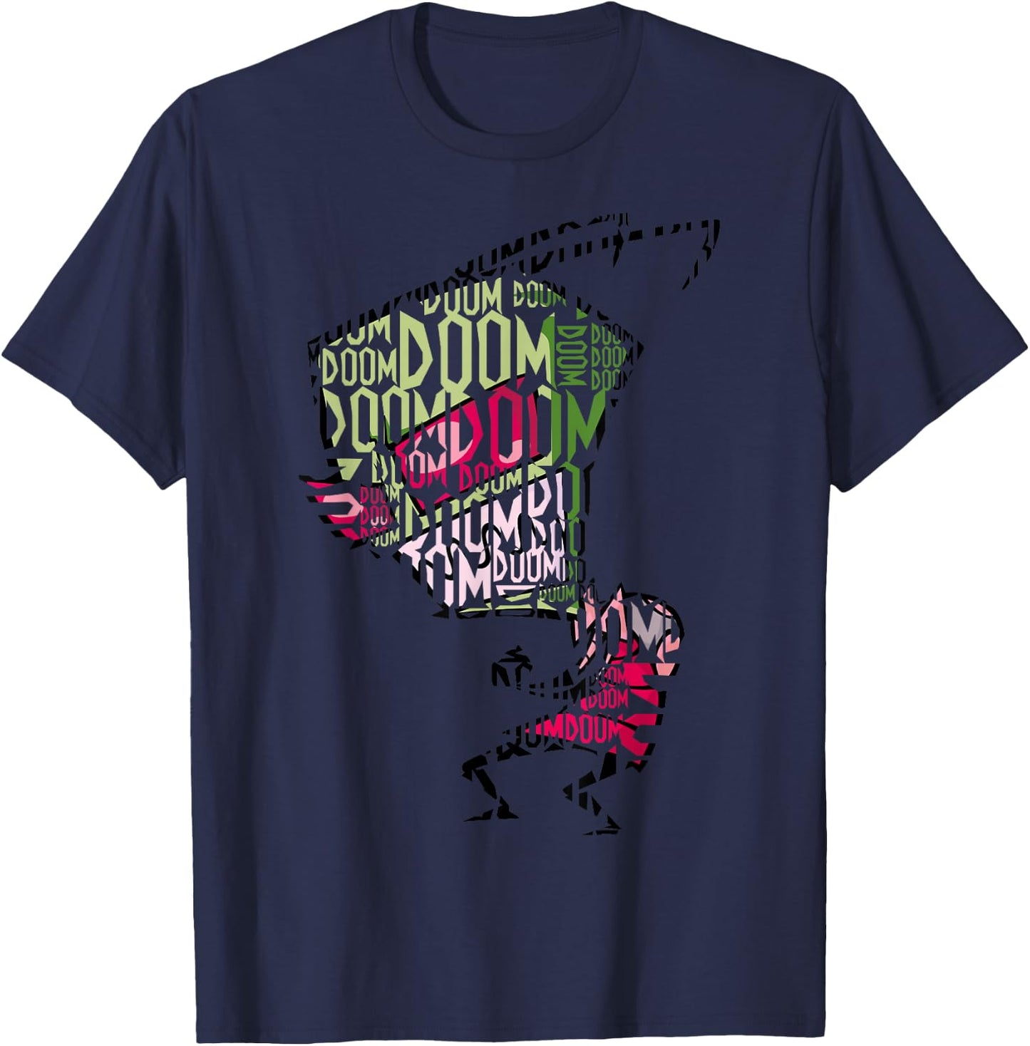 Invader Zim Doom Text Fill T-Shirt - T-Shirt | Navy