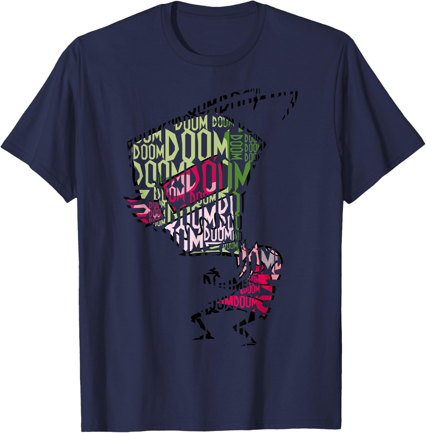 Invader Zim Doom Text Fill T-Shirt - T-Shirt | Navy