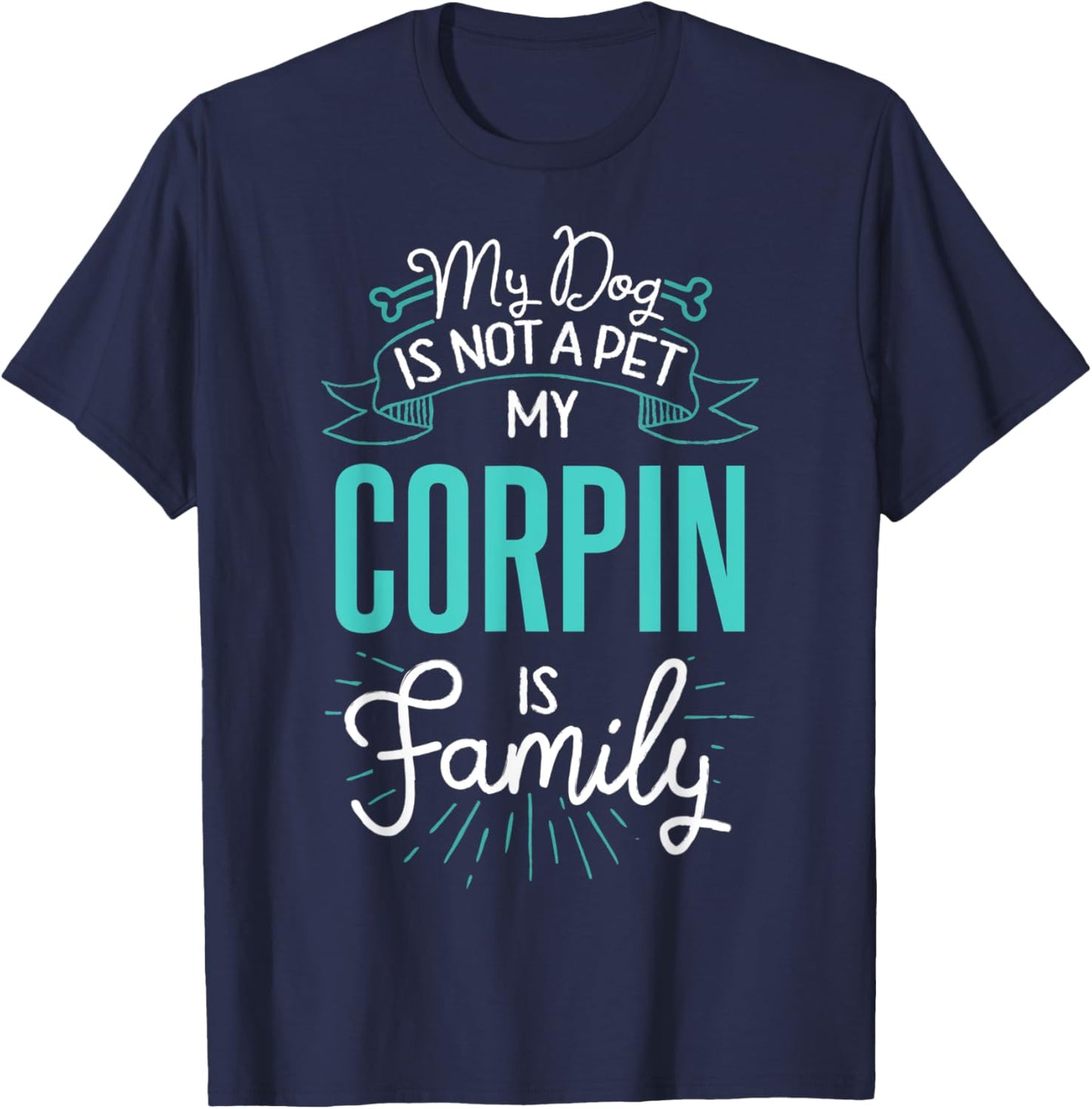 Cute Corpin Shirt Family Dog Gift Men T-Shirt - T-Shirt | Navy