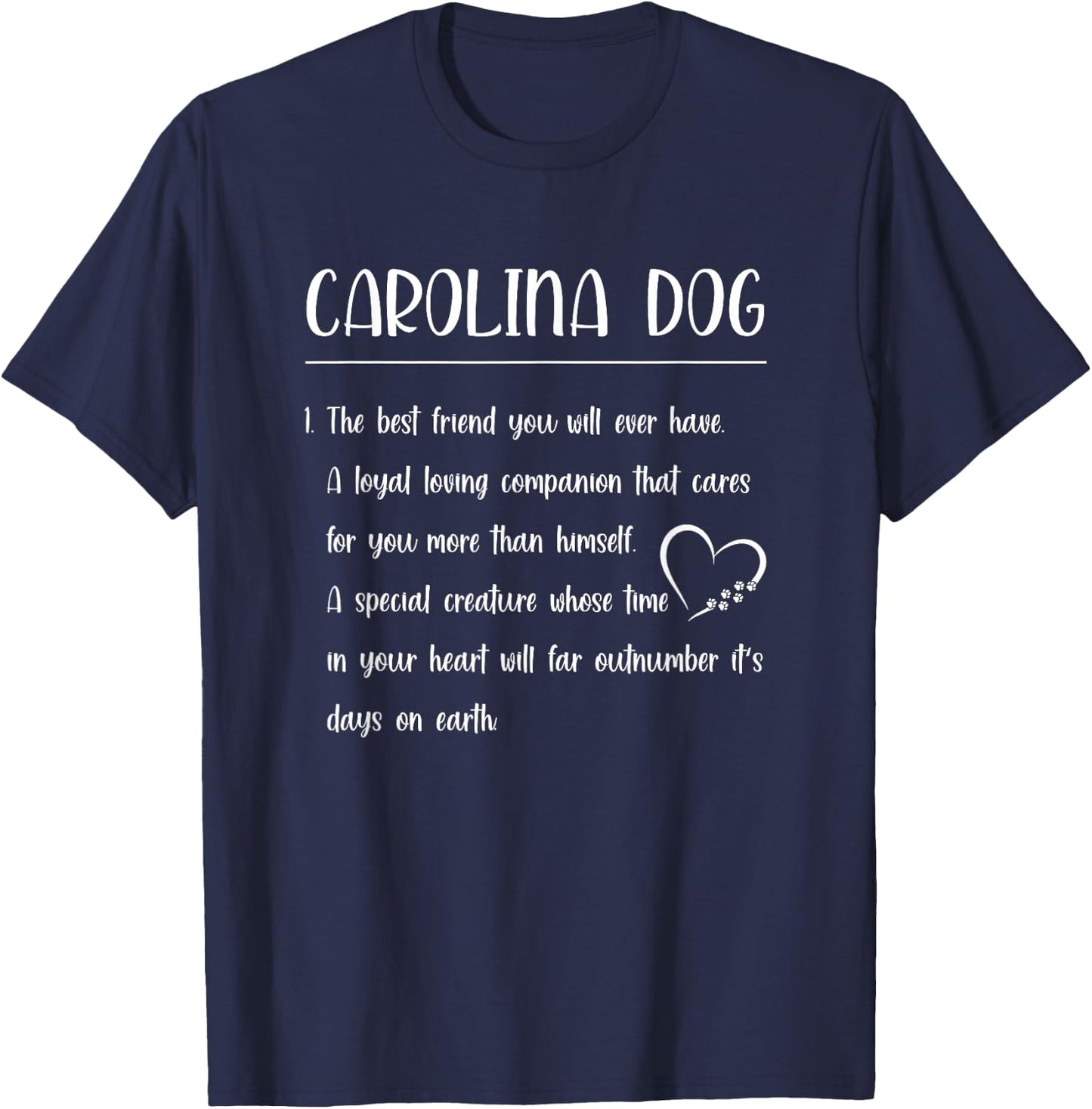 The Best Friend You Will - Definition Carolina Dog T-Shirt - T-Shirt | Navy