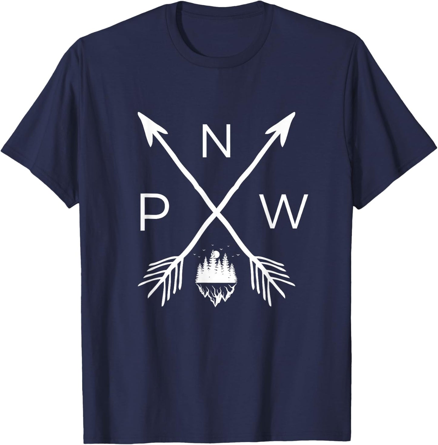 PNW Pacific Northwest | Cool PNW Men Women T-Shirt - T-Shirt | Navy