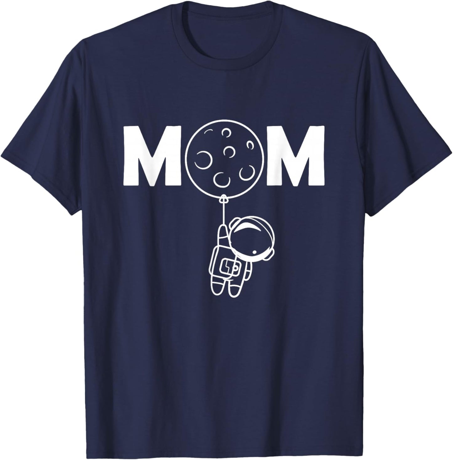 Mom Space Theme T-Shirt - T-Shirt | Navy
