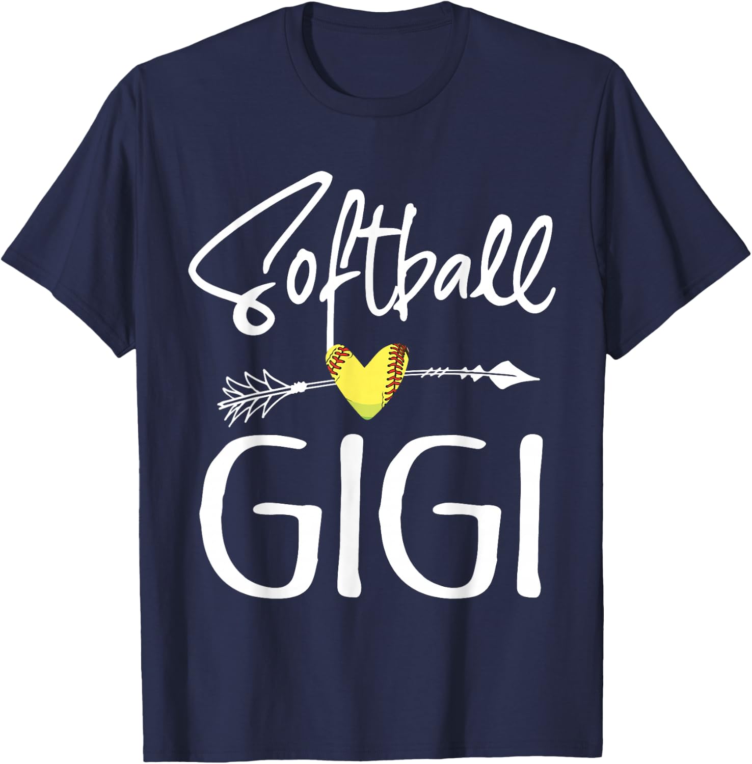 Softball Gigi Women Softball Gift T-Shirt - T-Shirt | Navy