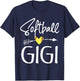 Softball Gigi Women Softball Gift T-Shirt - T-Shirt | Navy