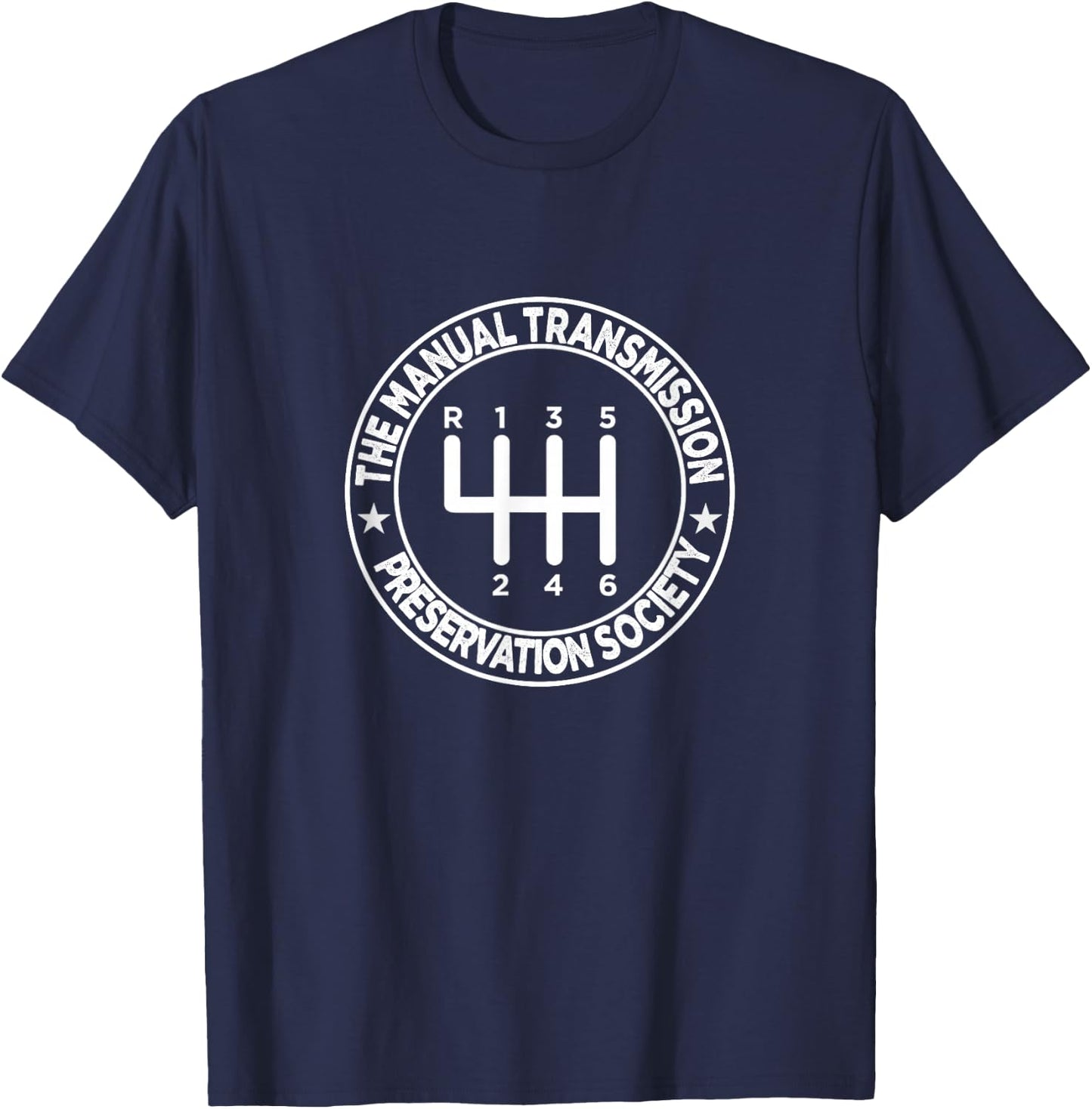 The Manual Transmission Preservation Society Small T-Shirt - T-Shirt | Navy