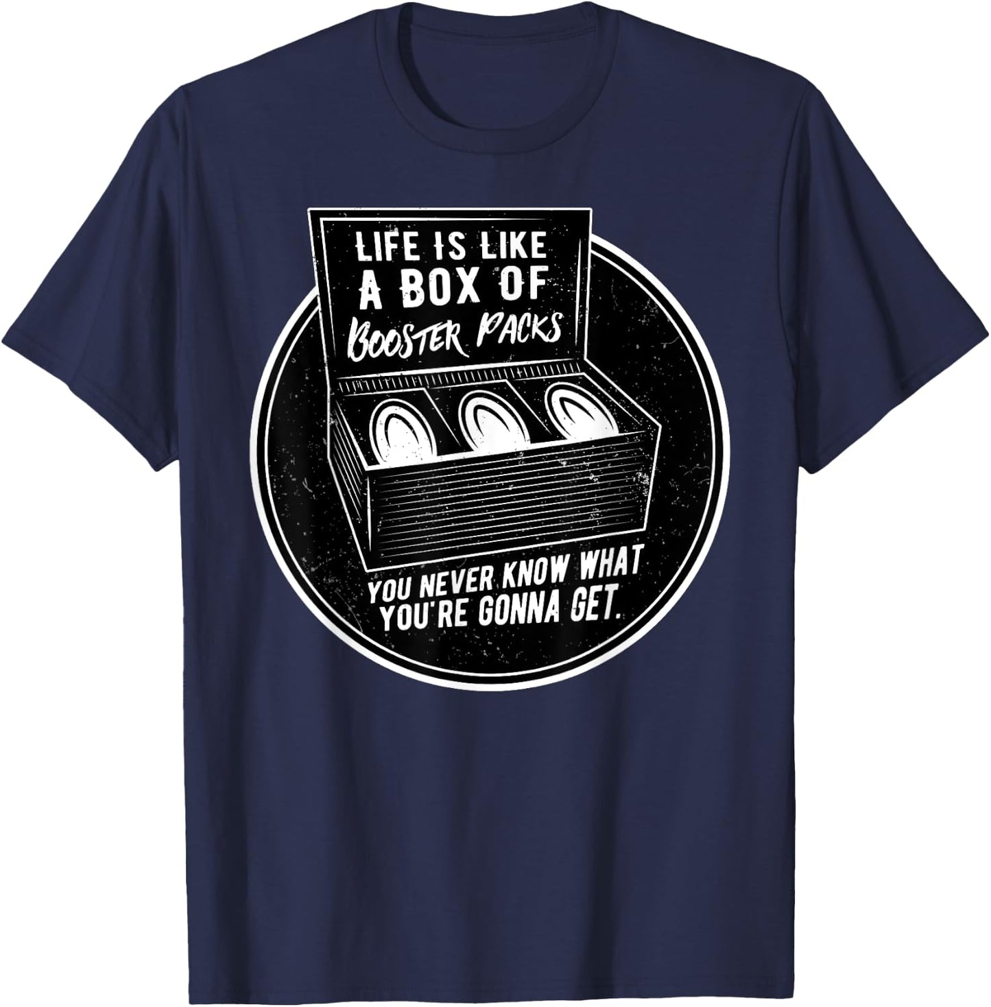Booster Pack Life - TCG Trading Card Game Gift T-Shirt - T-Shirt | Navy