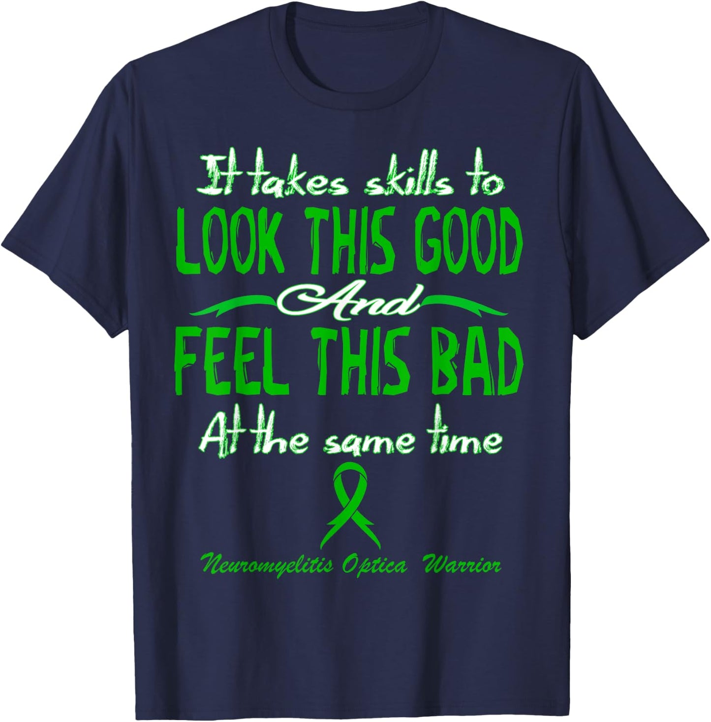 neuromyelitis optica Awareness T-Shirt - T-Shirt | Navy