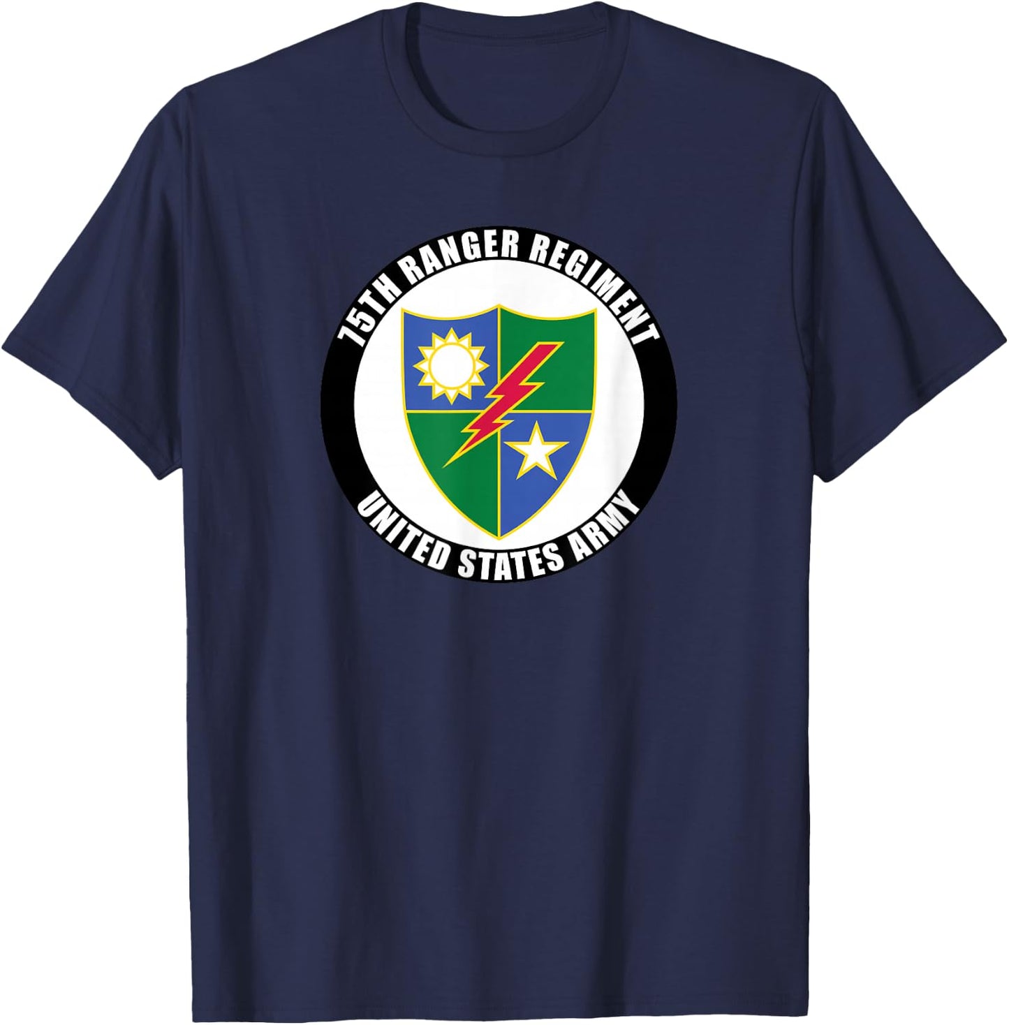 75th Ranger Regiment United States Army Veteran Military T-Shirt - T-Shirt | Navy