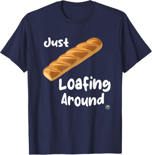 Just Loafing Around Bread T-Shirt - T-Shirt | Navy