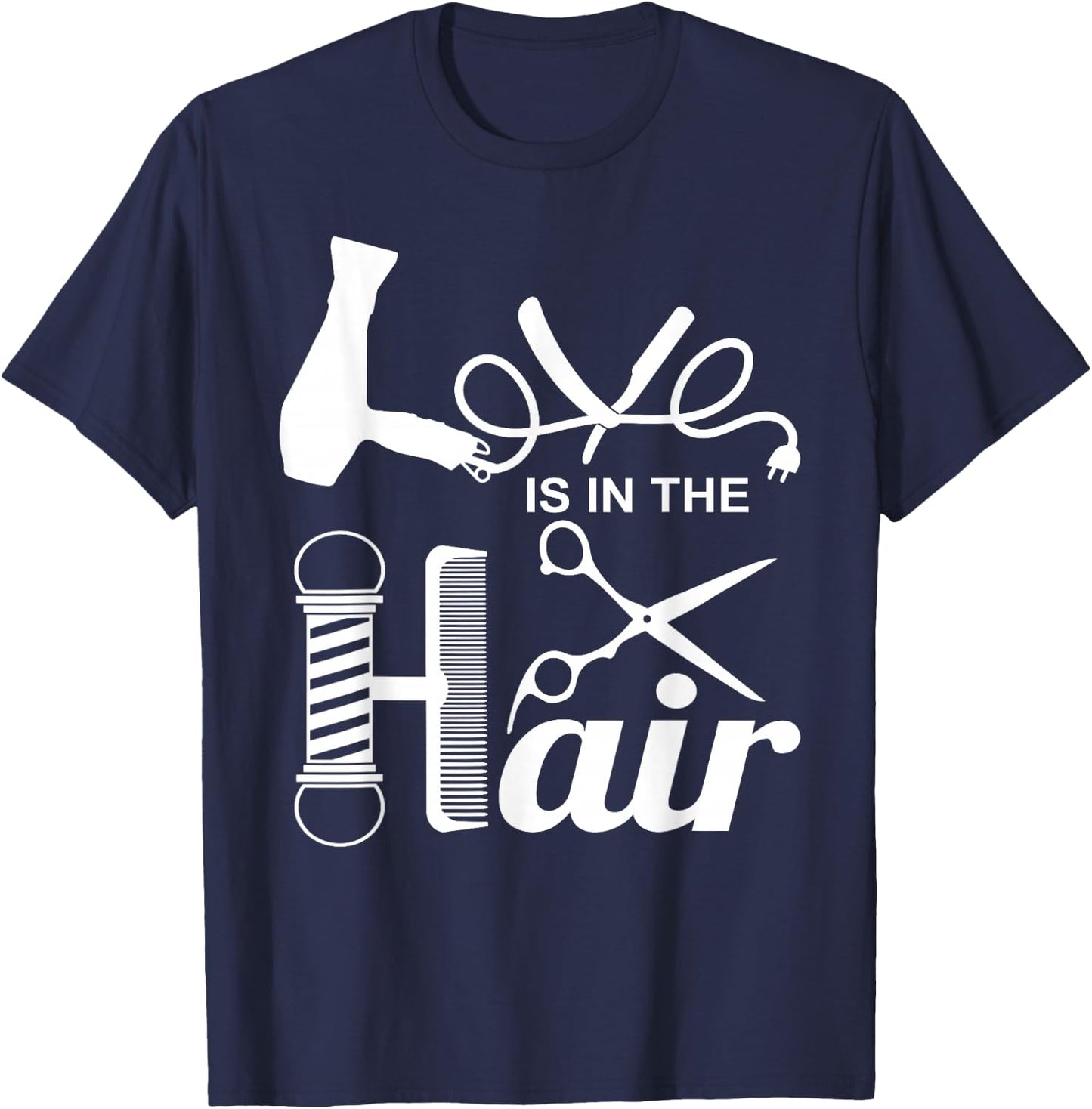 Hairstylist Hair Salon Cosmetology School Graduation Gift T-Shirt - T-Shirt | Navy