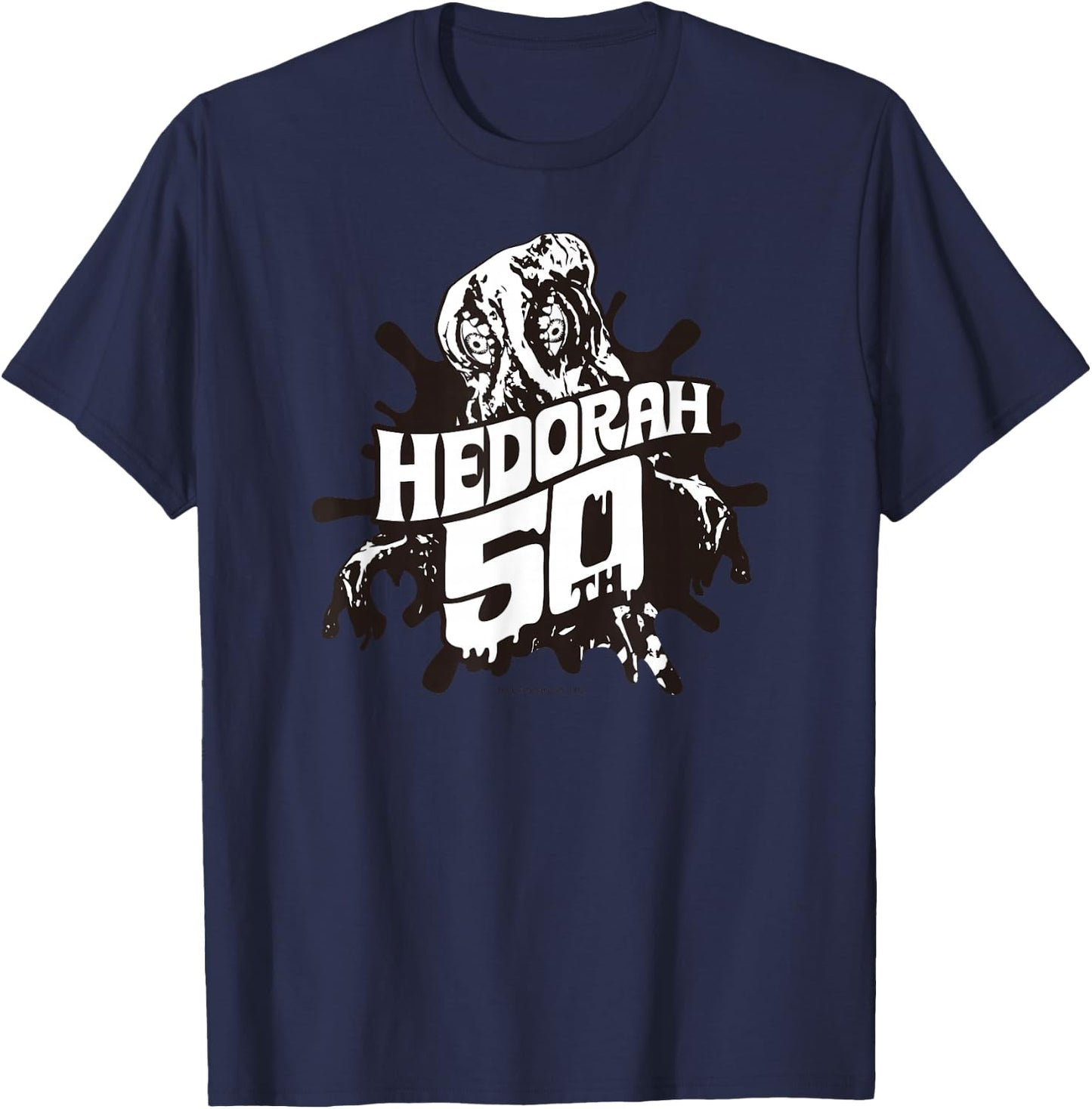 Godzilla Hedorah 50th Anniversary Black Line Art T-Shirt - T-Shirt | Navy