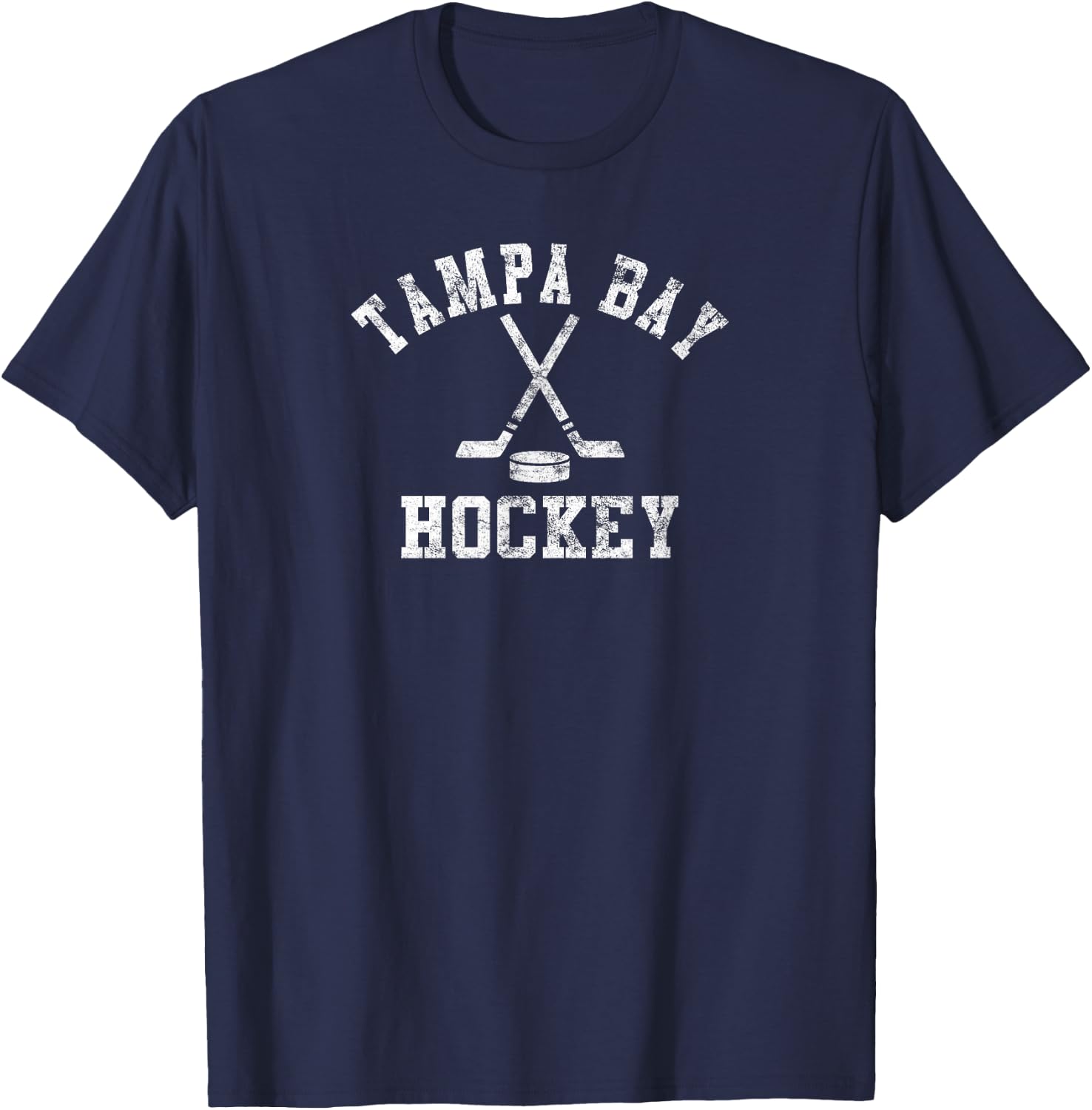 Vintage Tampa Bay Hockey T-Shirt - T-Shirt | Navy