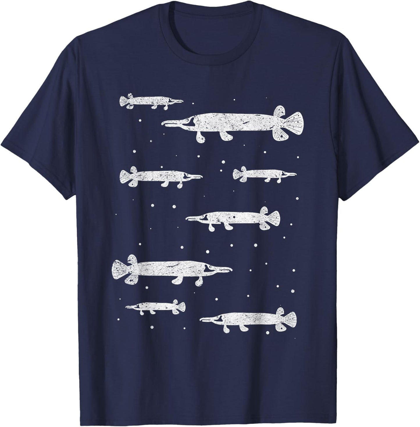 Gar Fishes Gar Fish Gar Fishing Lover Garfishing Garfish T-Shirt - T-Shirt | Navy