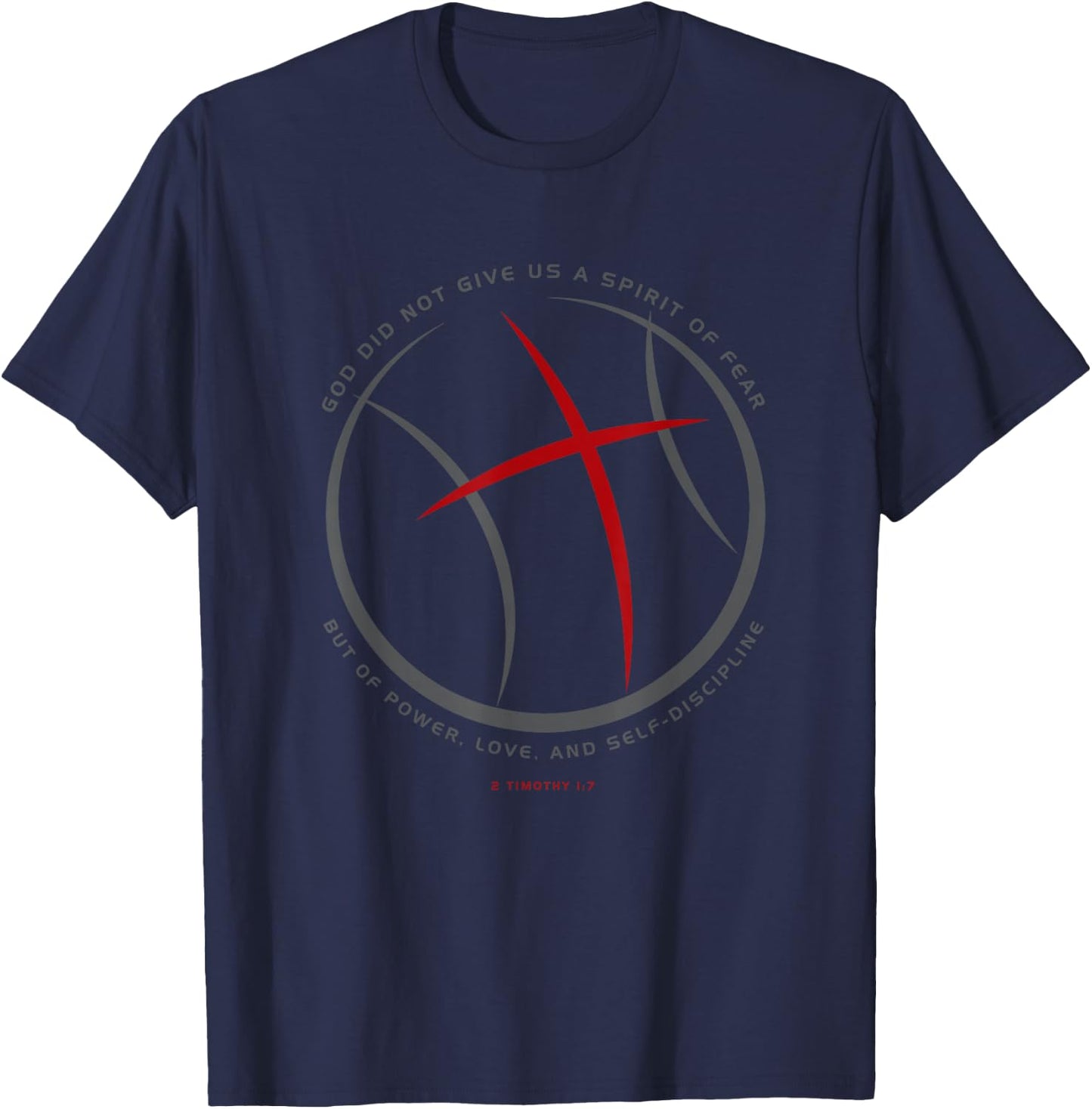 Basketball Christian Athlete Jesus T-Shirt - T-Shirt | Navy