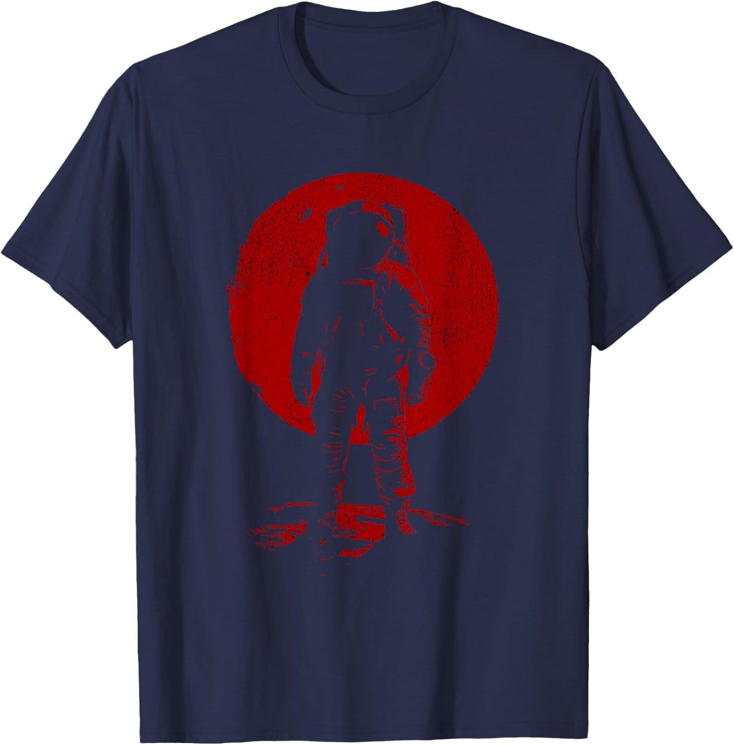 Red Moon Astronaut T-Shirt - T-Shirt | Navy