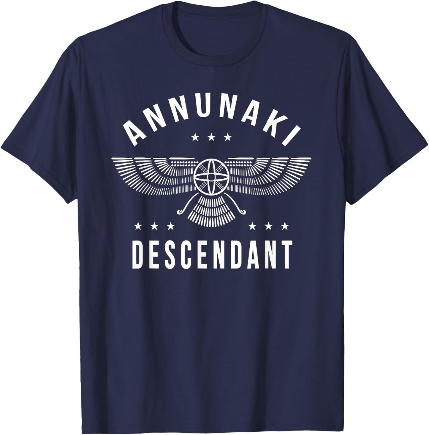 Annunaki Descendant - Sumerian Alien Gods T-Shirt - T-Shirt | Navy
