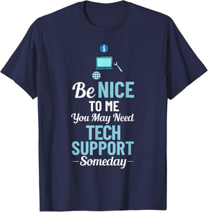 Tech Support IT Technical Engineer Helpdesk T-Shirt - T-Shirt | Navy