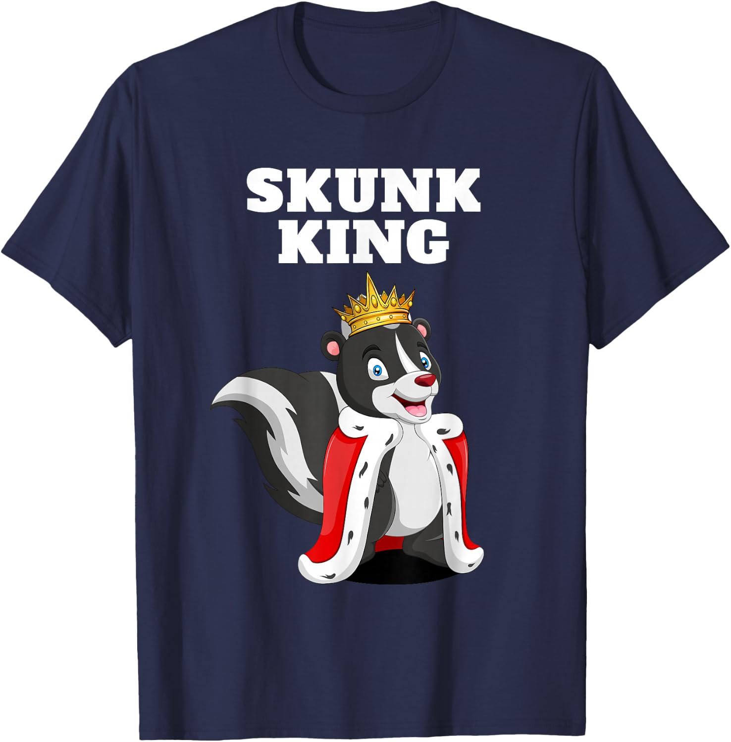 Skunk King | Boys Skunk Gear | Skunk T-Shirt - T-Shirt | Navy