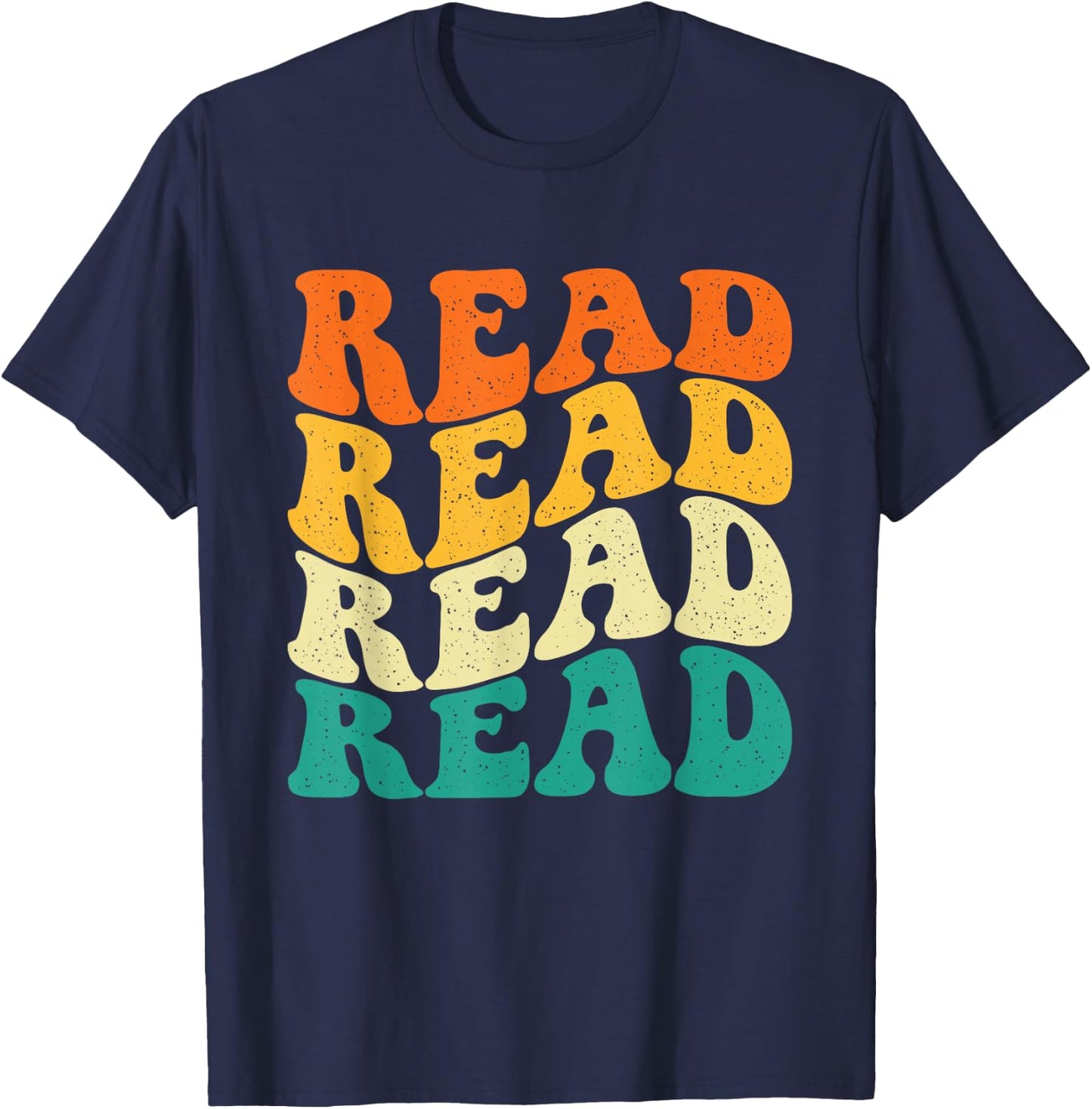 Read Read Read Read - Book Lover Reading Bookworm Reader T-Shirt - T-Shirt | Navy