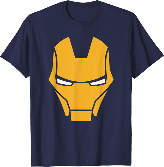 Marvel Iron Man Classic Big Face T-Shirt - T-Shirt | Navy