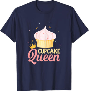 Cupcake Queen - Funny Cake Baking Cupcake Lovers Women T-Shirt - T-Shirt | Navy