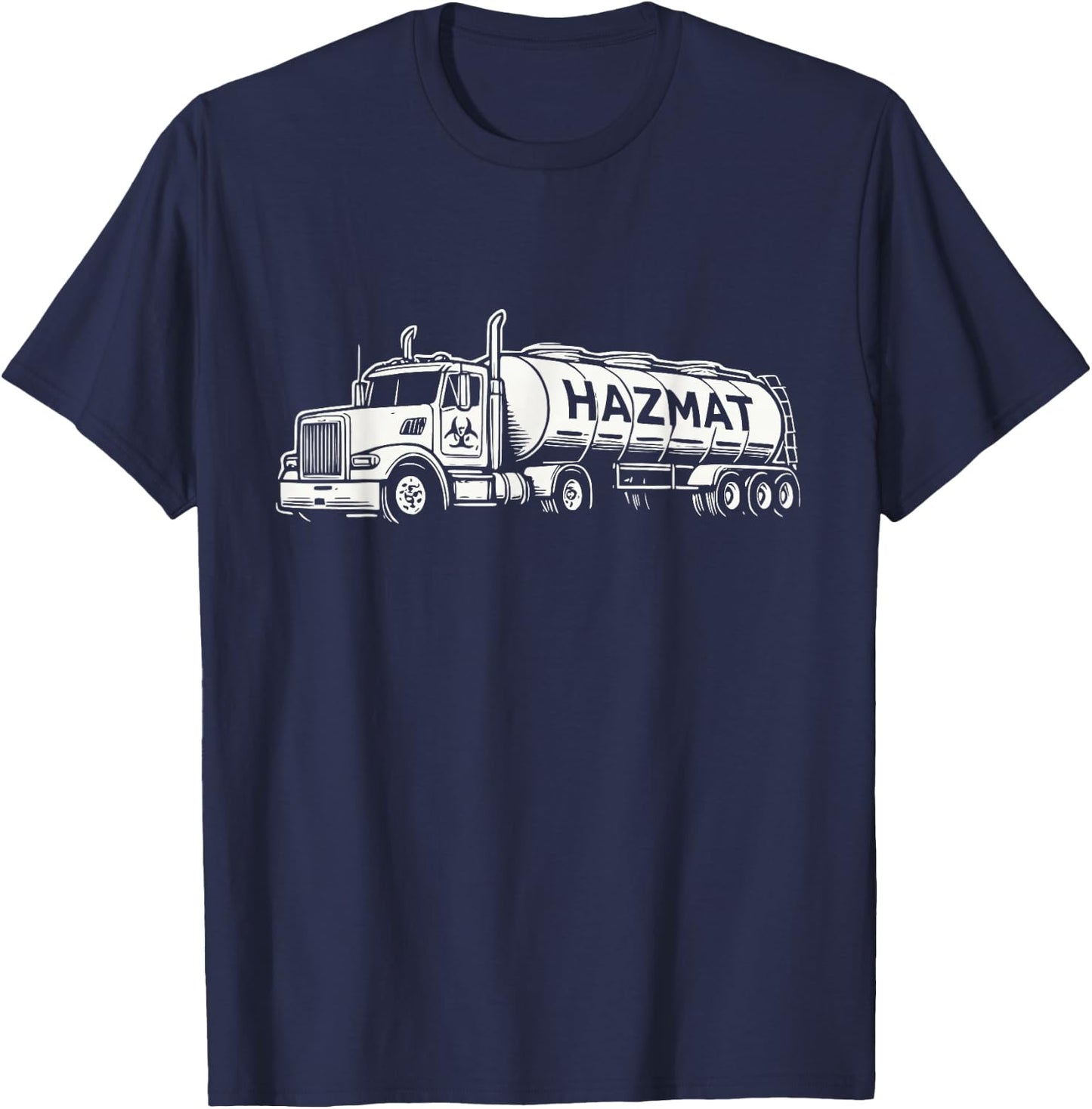 Hazmat Tanker Truck T-Shirt - T-Shirt | Navy