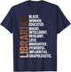 I Am A Black Librarian Afro Woman Black History Month T-Shirt - T-Shirt | Navy