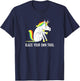 Blaze Your Own Trail Unicorn T-Shirt - T-Shirt | Navy