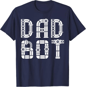 Matching Family Robot | Father's Day | Dad Bot T-Shirt - T-Shirt | Navy