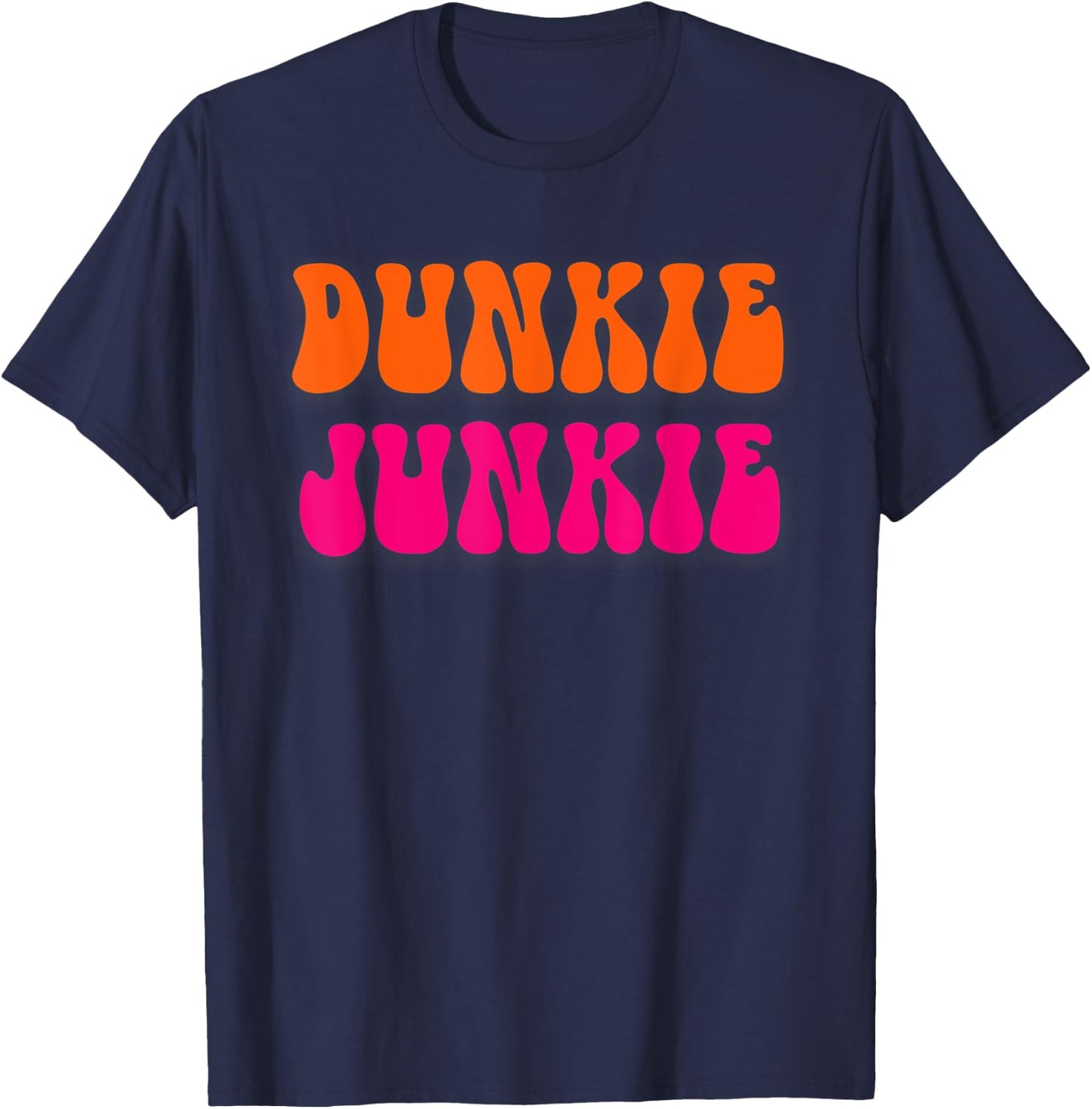 Dunkie Junkie Funny Coffee Lovers T-Shirt - T-Shirt | Navy