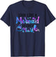 Look Like A Mermaid Eat Like A Shark Lover Funny Women Girls T-Shirt - T-Shirt | Navy