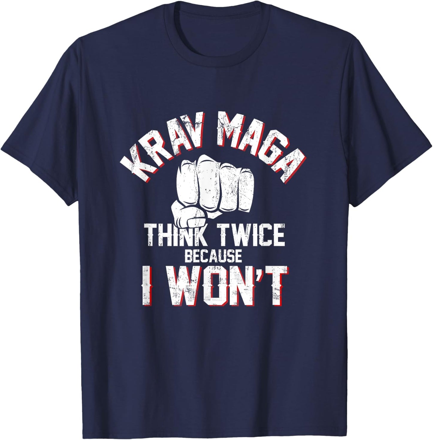 Funny Krav Maga Warrior - Combat and Self Defense Gifts T-Shirt - T-Shirt | Navy