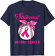 Strike Out Breast Cancer Awareness Baseball Fighters T-Shirt - T-Shirt | Navy
