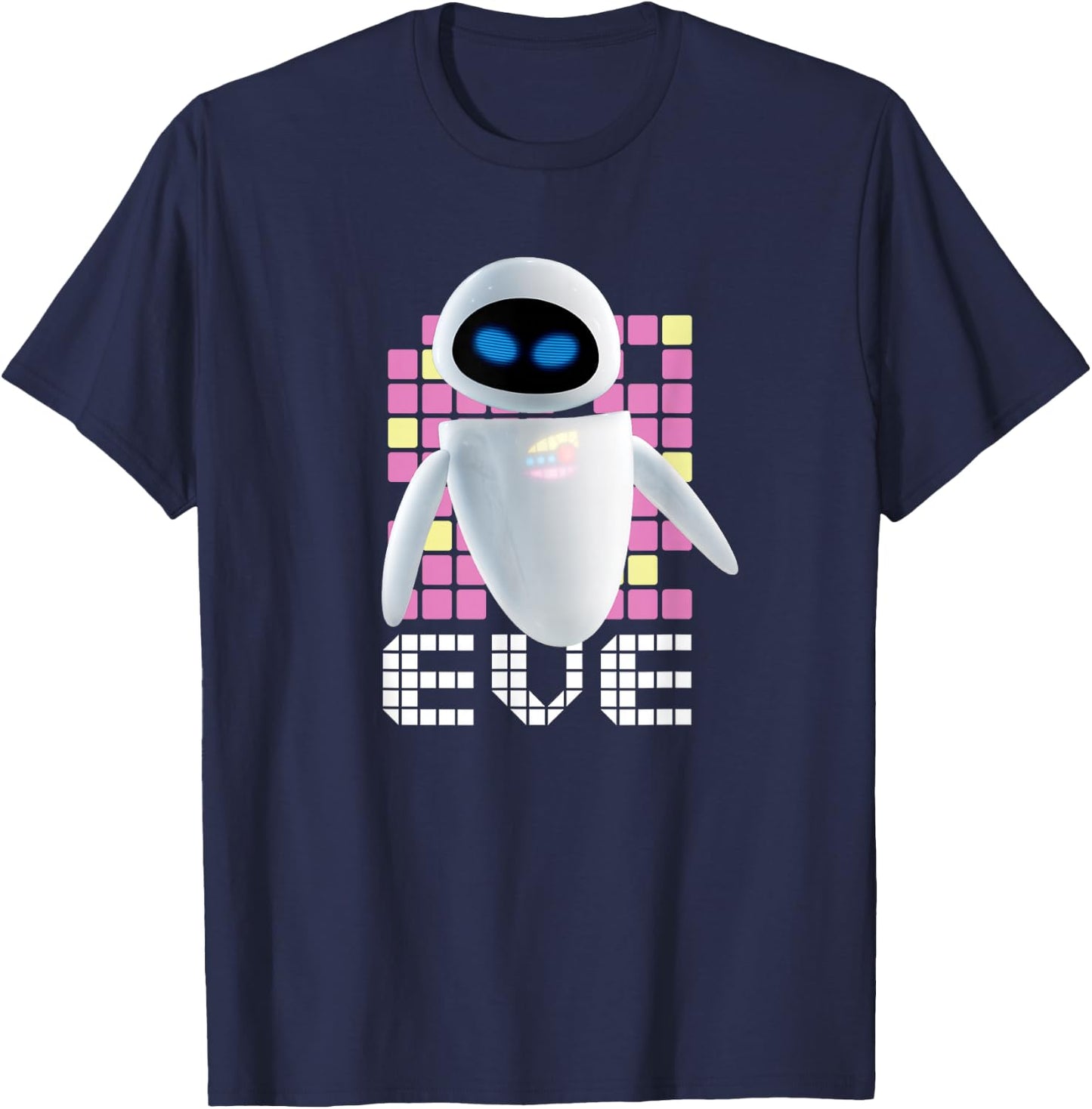 Disney Pixar WALL-E Geometric EVE T-Shirt - T-Shirt | Navy