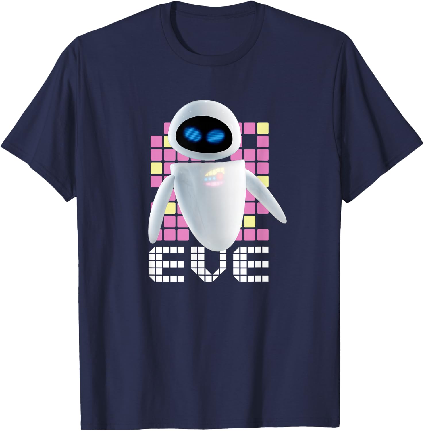 Disney Pixar WALL-E Geometric EVE T-Shirt - T-Shirt | Navy