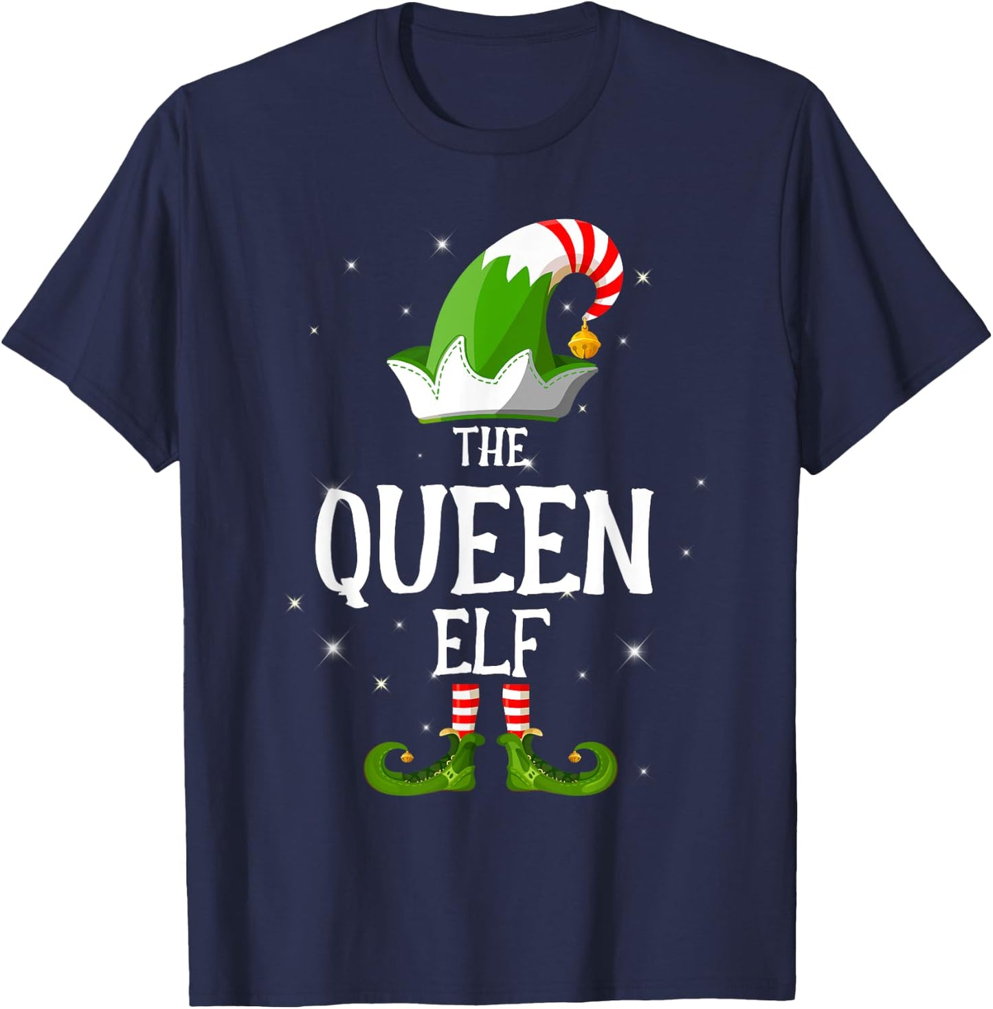 The Queen Elf Family Matching Group Christmas T-Shirt - T-Shirt | Navy