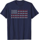 American Flag Dachshund Patriotic Dachshund Doxie Lover Small T-Shirt - T-Shirt | Navy