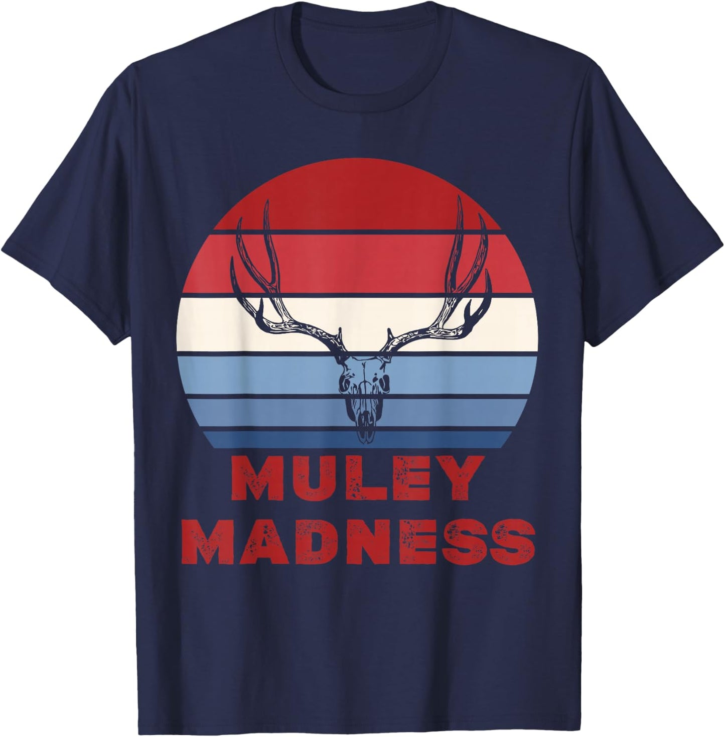 Muley Madness Mule Deer T-Shirt - T-Shirt | Navy