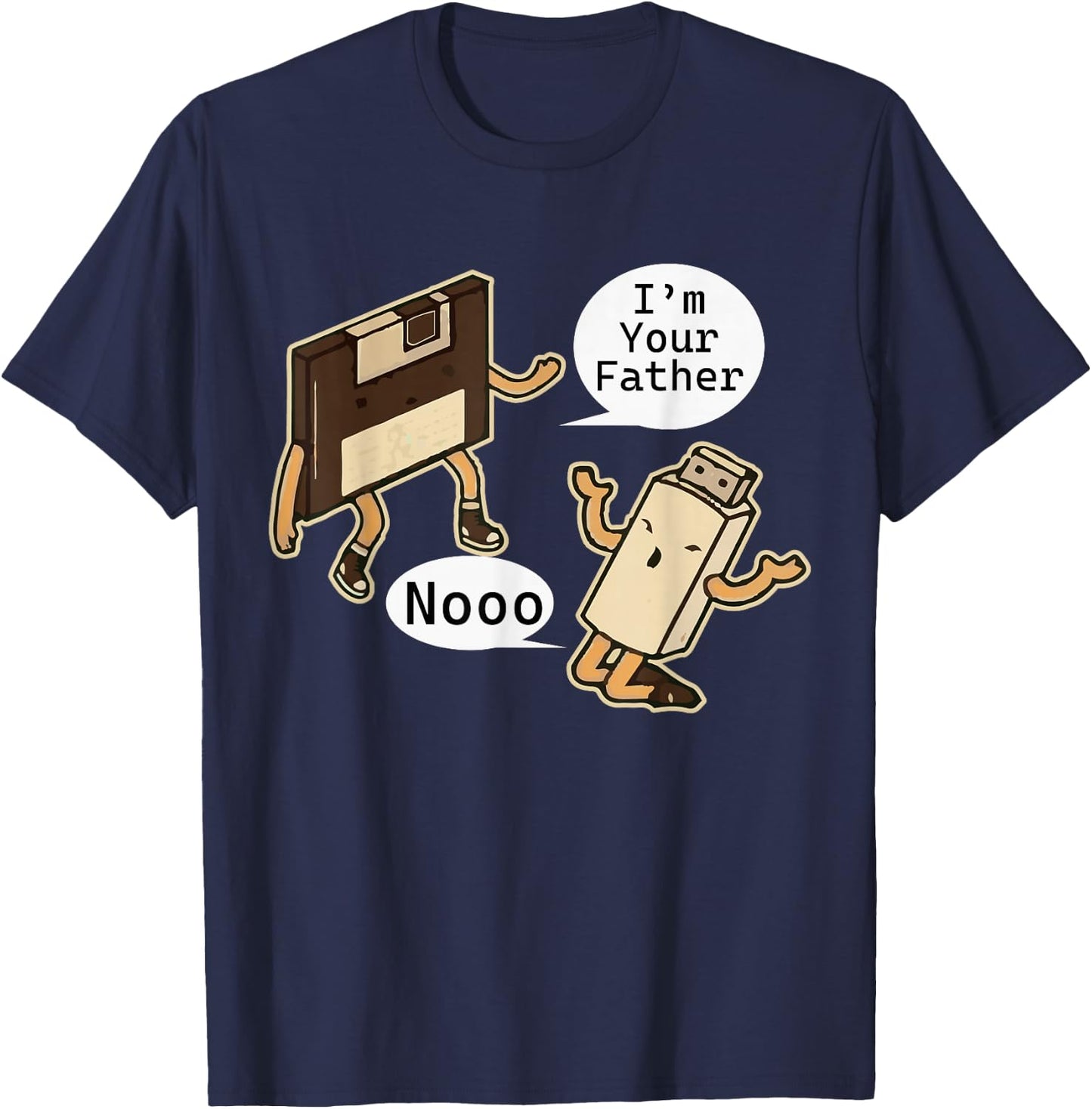 I'm Your Father Noooo Floppy Disk and USB Stick T-Shirt - T-Shirt | Navy