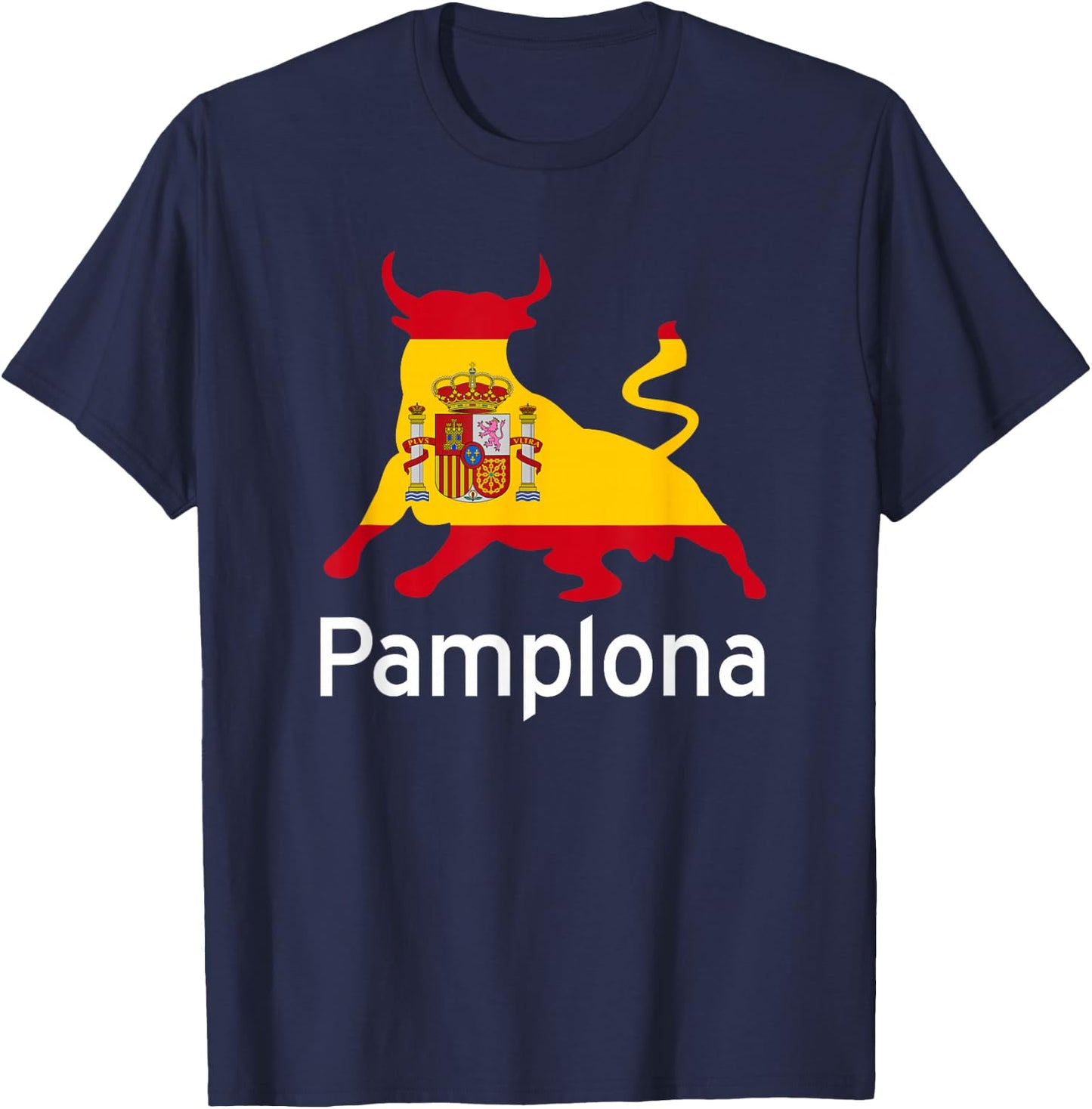 Pamplona Spain Running of the Bulls T-Shirt - T-Shirt | Navy