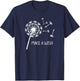 Dandelion Make A Wish, Flowers Graphic, Nature, Family T-Shirt - T-Shirt | Navy
