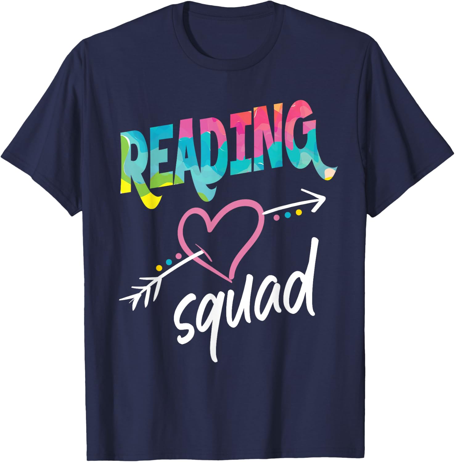 Reading Squad, Book Reader Librarian Reading Squad T-Shirt - T-Shirt | Navy