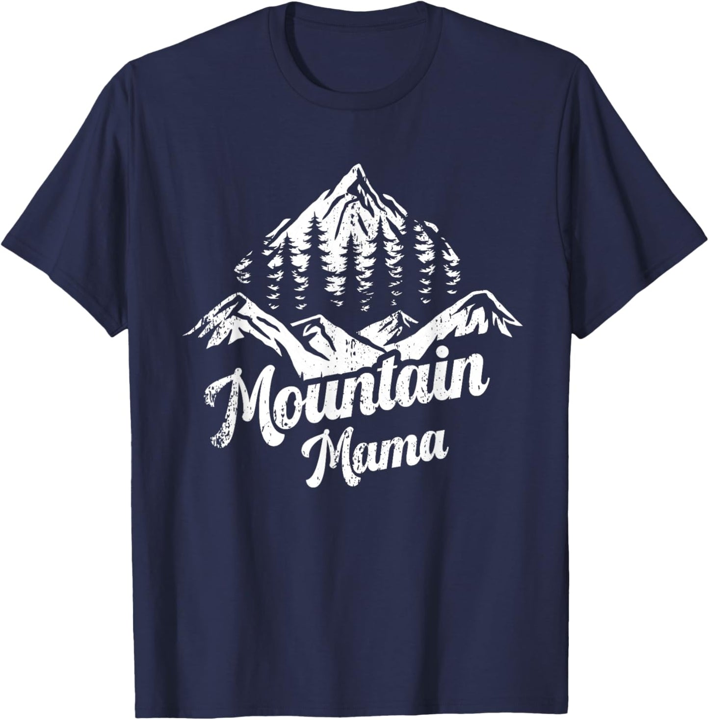 Mountain Mama Camping Hiking Mom Adventure Mothers Day T-Shirt - T-Shirt | Navy