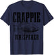 Crappie Whisperer Funny Vintage Crappie Fishing Fisherman T-Shirt - T-Shirt | Navy