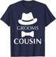 Groom's Cousin, Cousin Of The Groom Wedding T-Shirt - T-Shirt | Navy