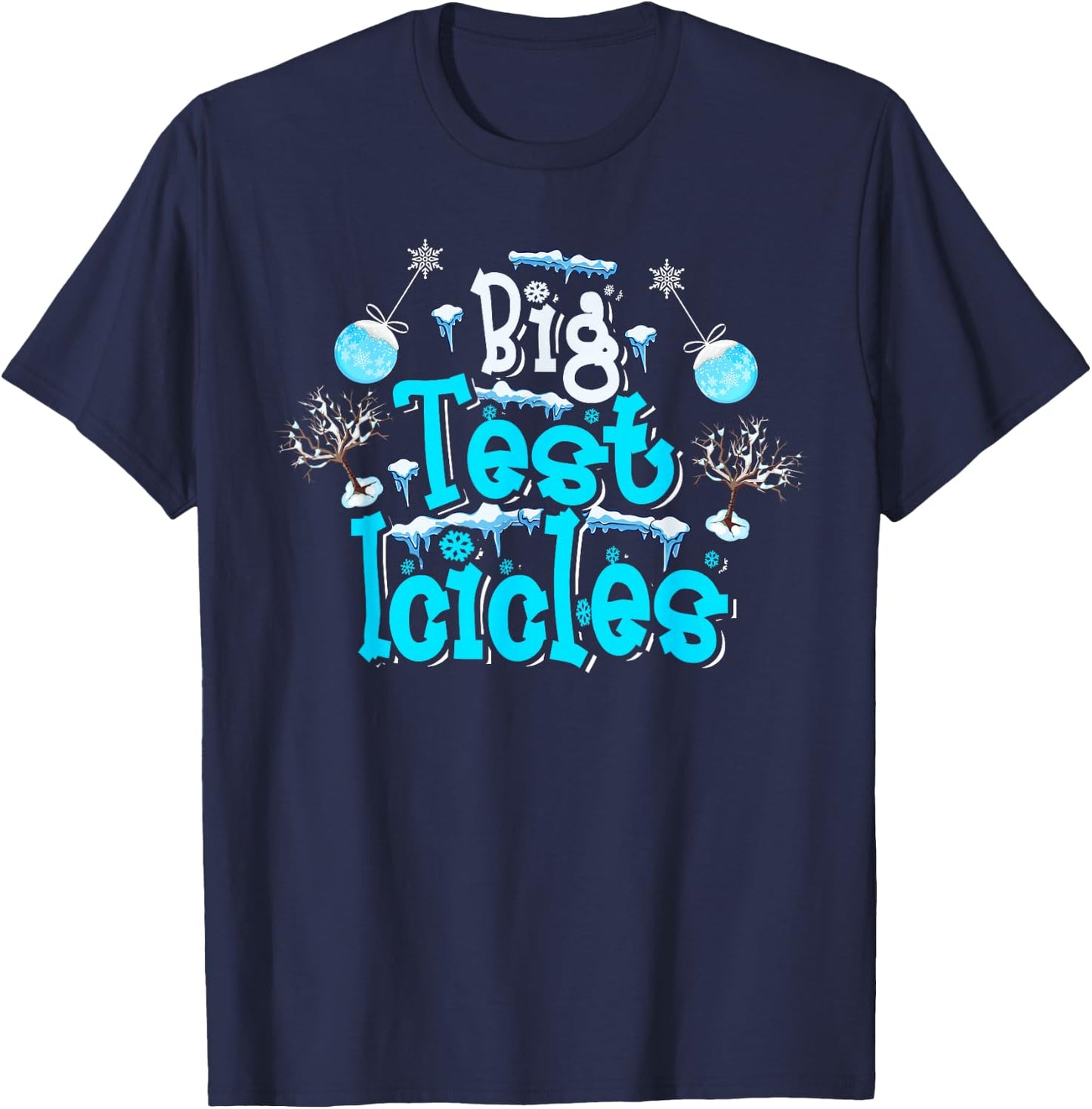 Polar Bear Plunge 2022 Costume Ice Swimming Big Test Icicles T-Shirt - T-Shirt | Navy